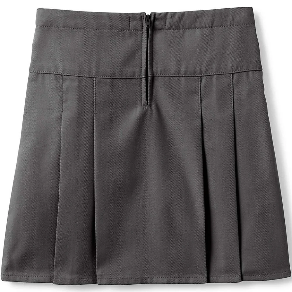 Land's End Girls Tab Front Pleated Top of Knee Skirt- Girls Size 10 - Picture 2 of 9